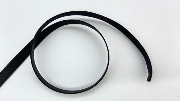 Élastique plat noir Largeur 1cm